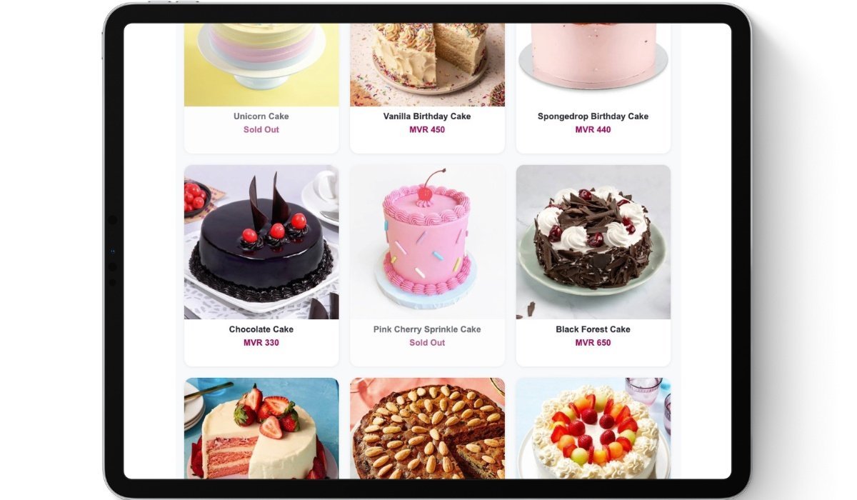 Dhishops shop interface example
